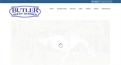 Desktop Screenshot of butlershowhorses.com