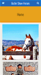 Mobile Screenshot of butlershowhorses.com
